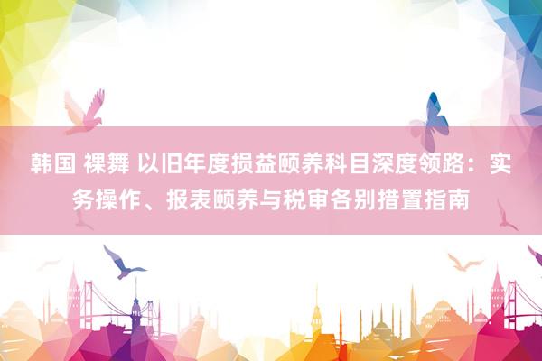 韩国 裸舞 以旧年度损益颐养科目深度领路：实务操作、报表颐养与税审各别措置指南